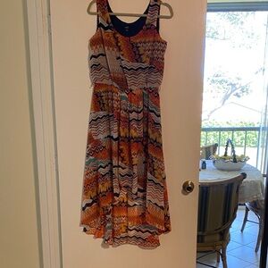 MSK Multicolor High Low Dress